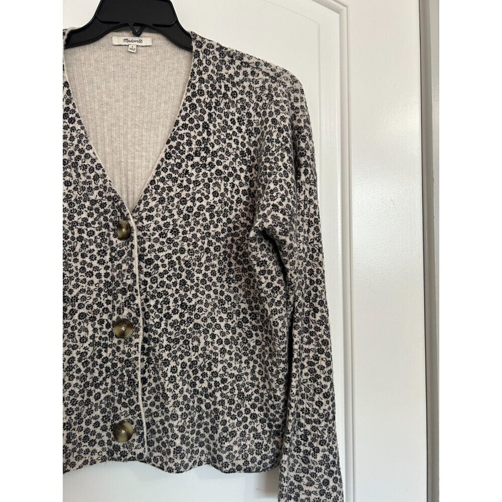 Madewell Vintage Ditsy Cameron Floral Cardigan Alpaca Wool size S boho prairie - Picture 5 of 9